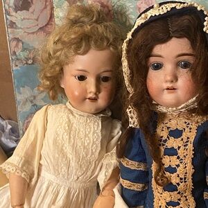 Antique doll wigs